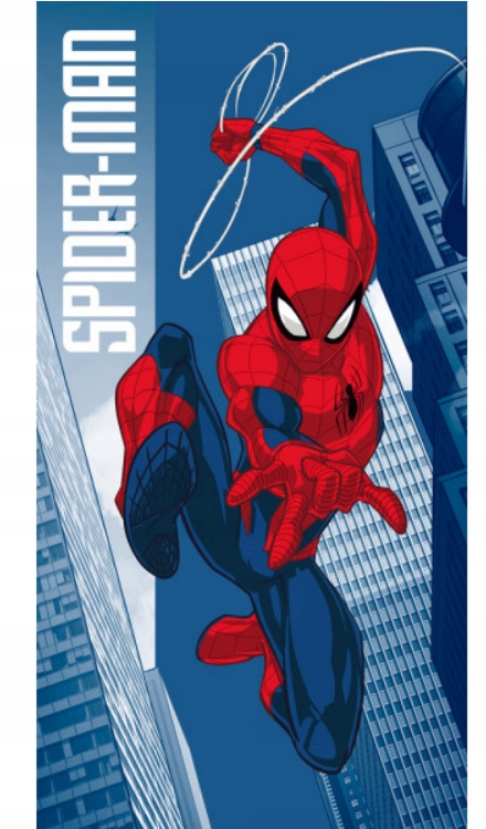 Ręcznik dziecięcy Spiderman 70x140 Kąpielowy Bawełna pająk