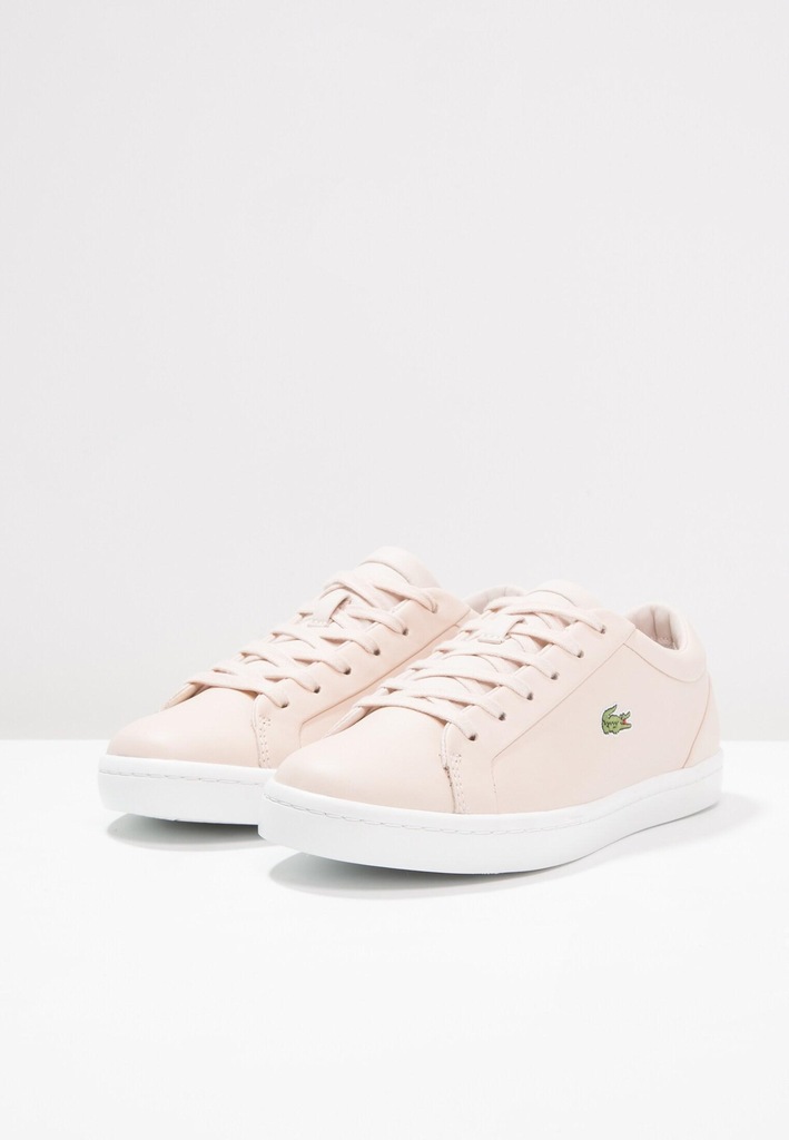 LACOSTE BUTY SPORTOWE LOGO BEŻOWE DAMSKIE 40.5 BUG