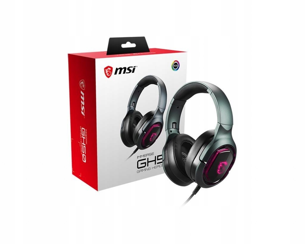 MSI Słuchawki z mikrofonem MSI Immerse GH50 (kolor