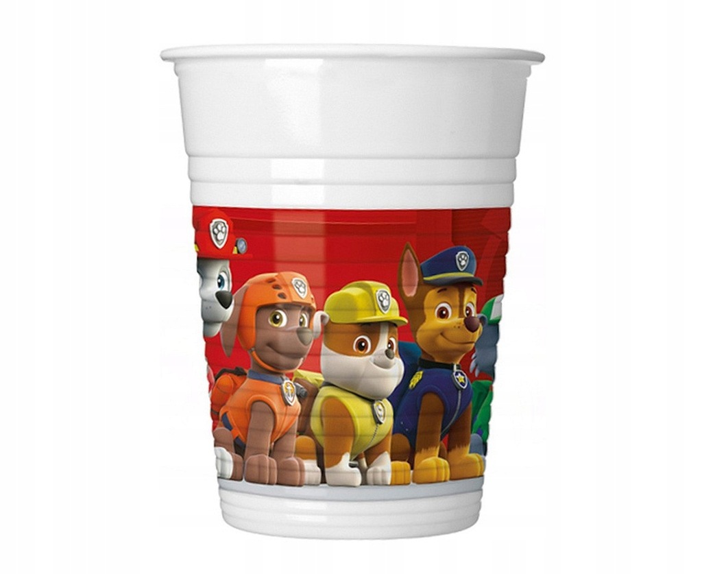 Kubeczki Paw Psi Patrol Urodziny Party 200ml 8szt.