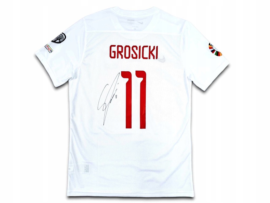 Kamil Grosicki - Polska - koszulka z autografem (pol)