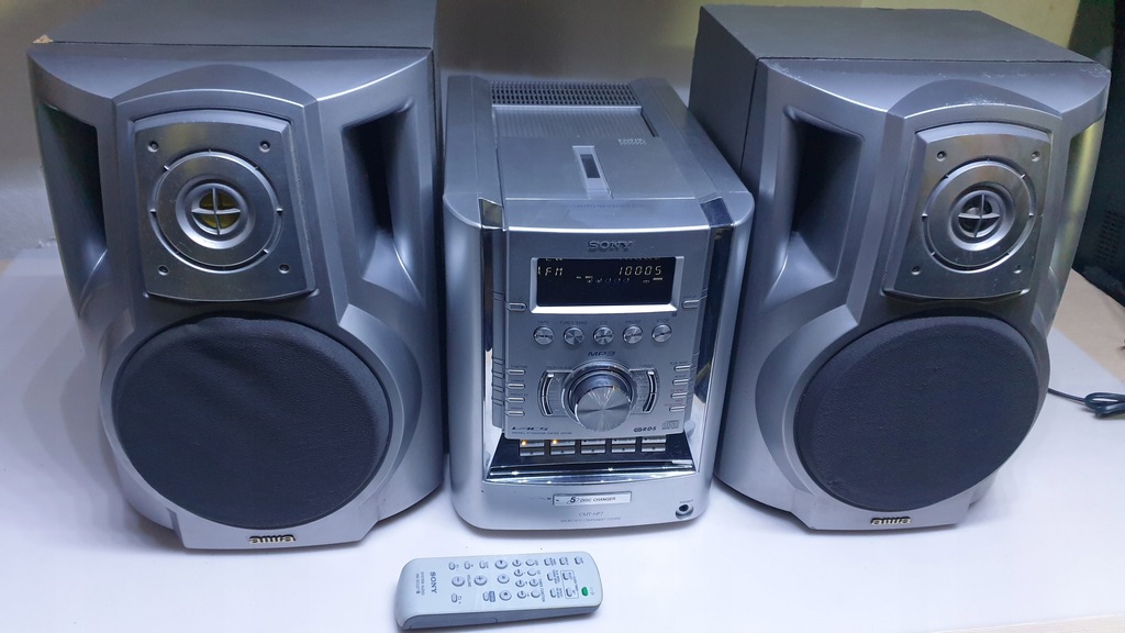 Wieża Sony CMTHP7 HCDHP7 100W GŁOŚNIKI uszk.opis 11791638453