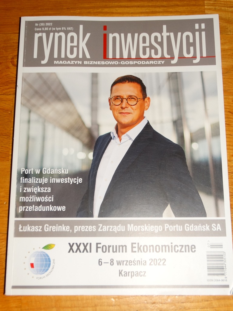 Rynek inwestycji magazyn biznesowo - gospodarczy Nr 30/2022 czasopismo