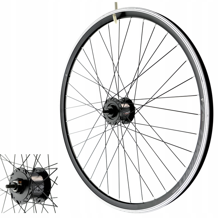 Koło rowerowe 26 PRZÓD PRĄDNICA SHIMANO 3.0 ADHC30003NNAL Dynamo w piaście