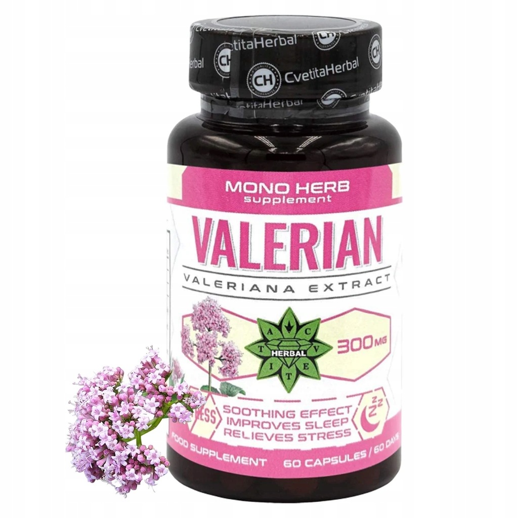 Valerian Sleep aid, Memory, Nervous system 60 caps