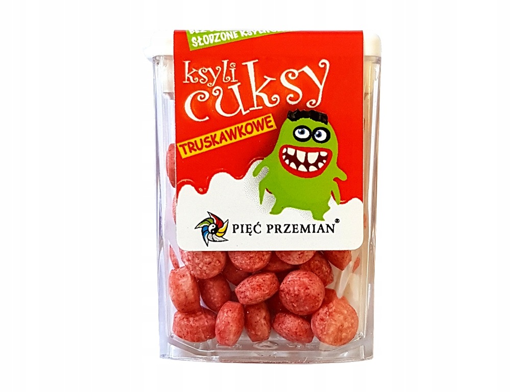 PIĘĆ PRZEMIAN Cuksy truskawkowe z ksylitolem 13g ____________