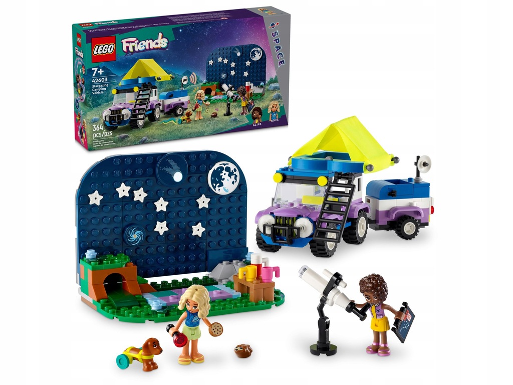 używany LEGO Friends 42603 Karawana obserwująca gwiazdy