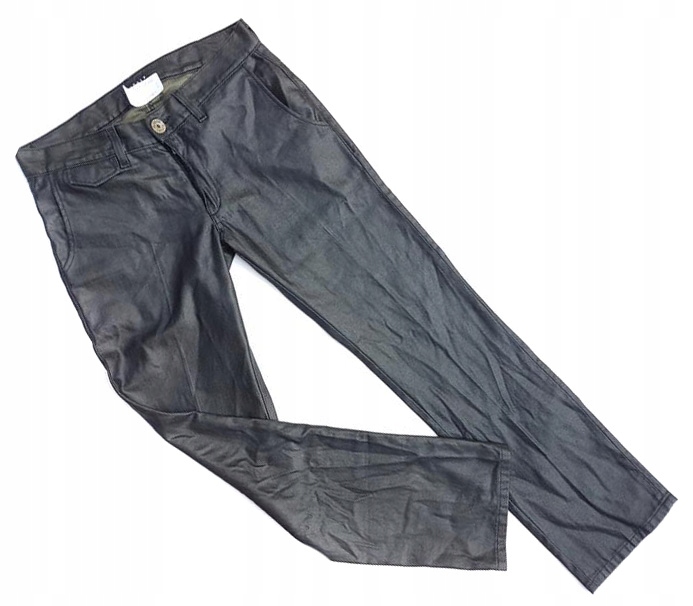 SP2872 VISTULA grafitowe eleganckie spodnie W32L32