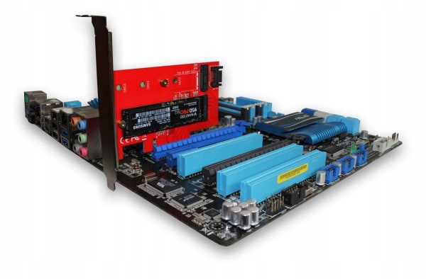 Купить Адаптер 2 твердотельных накопителя M.2 — PCI-E x4 + SATA 2280 2242 2260: отзывы, фото, характеристики в интерне-магазине Aredi.ru