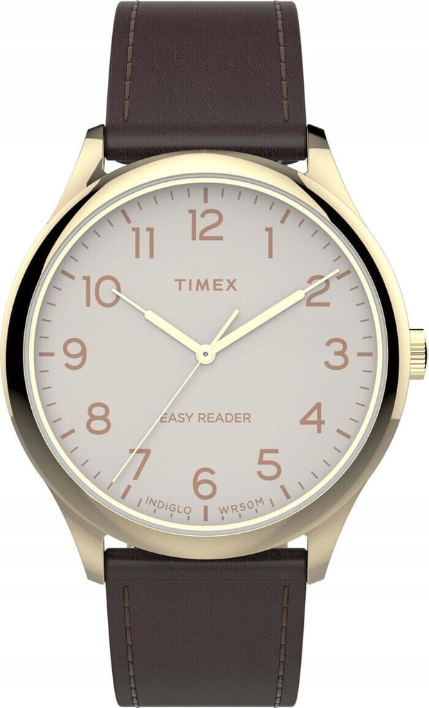Klasyczny zegarek męski na pasku Timex Gold TW2V28100 GRAWER