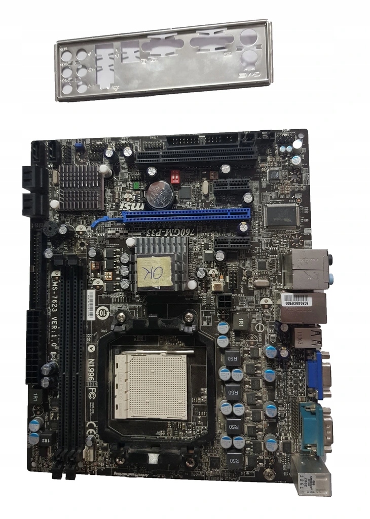 PŁYTA GŁÓWNA MSI 760GM-P33 AM3 MS-7623 VER 1.0 - 11680231875 ...