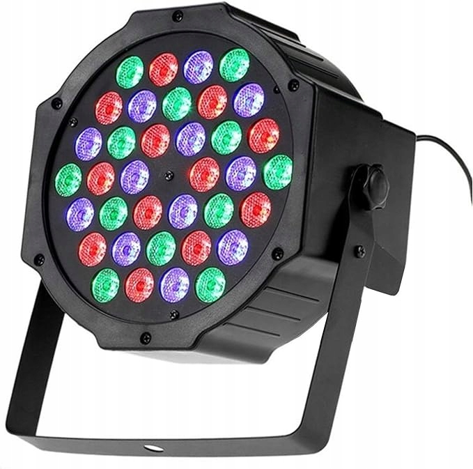 TEMPO DI SALDI Reflektor RGB z 36 diodami LED z czujnikiem dźwięku