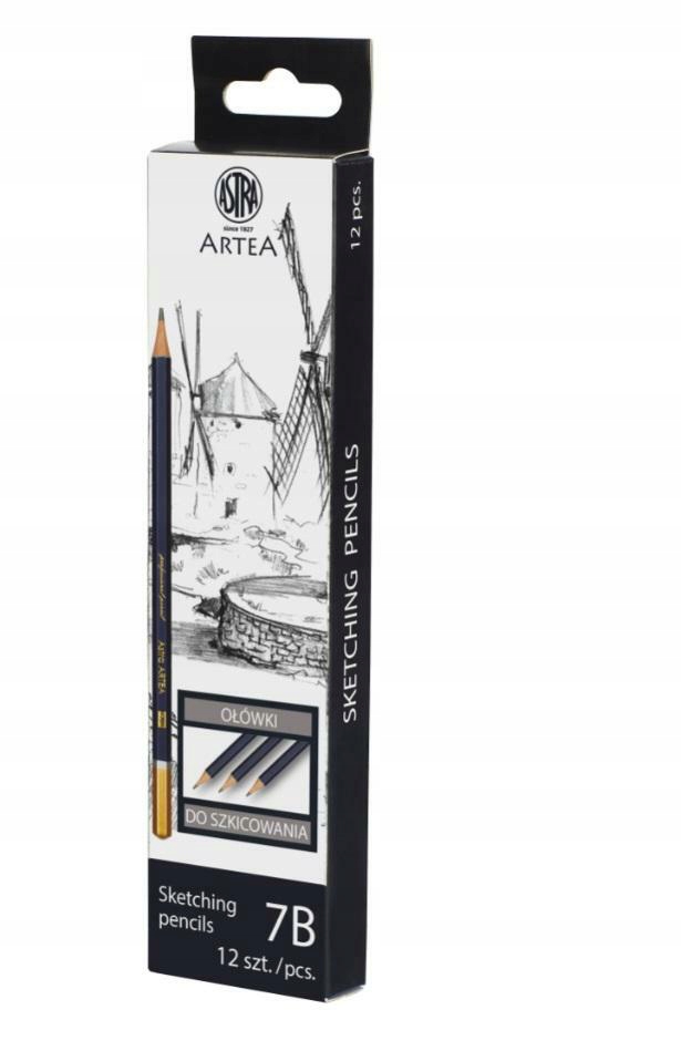 Ołówek do szkicowania 7B Artea Box ASTRA