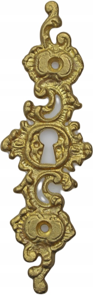 Nakładka na dziurke od klucza mosiądz rokoko