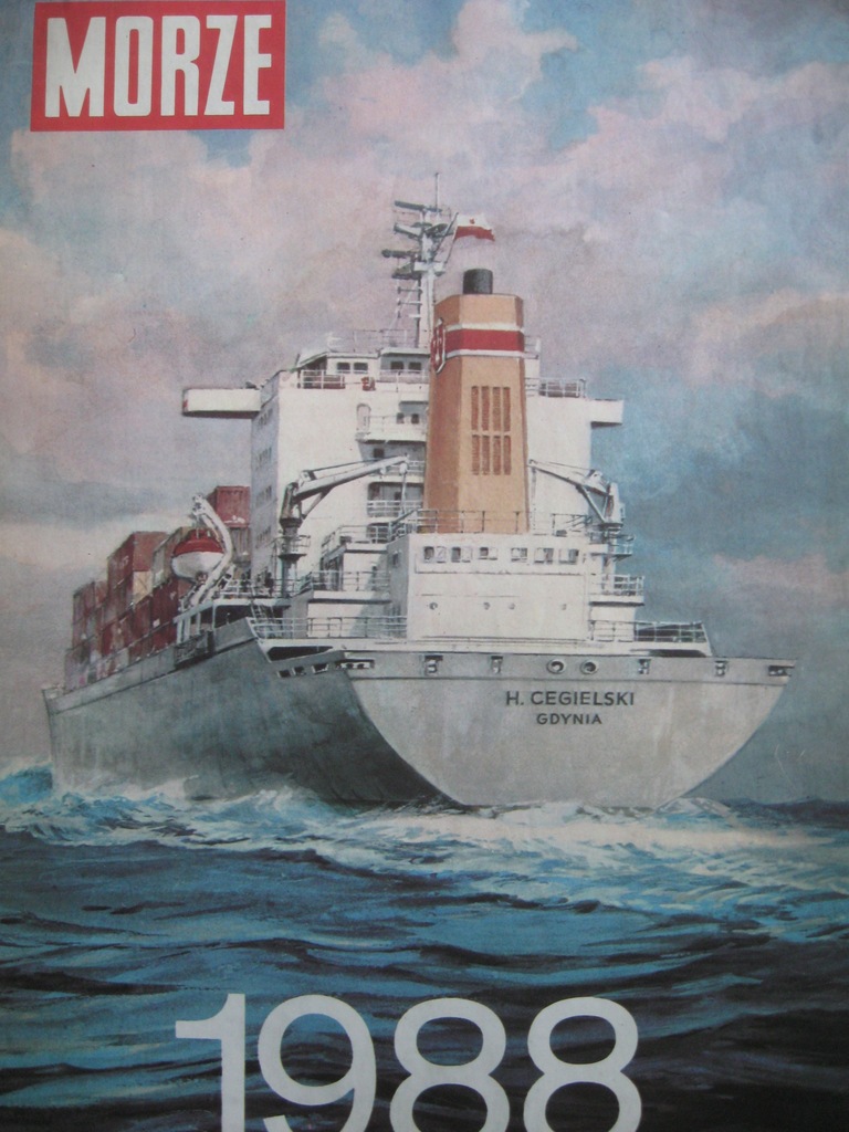 KALENDARZ MORZE Statek Czantoria Pomerania 1988