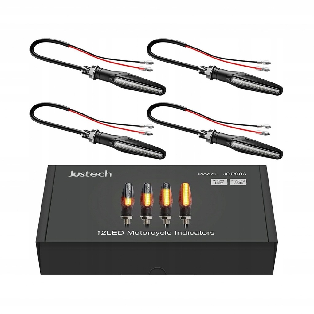 Kierunkowskazy motocyklowe LED JUSTECH JSP006