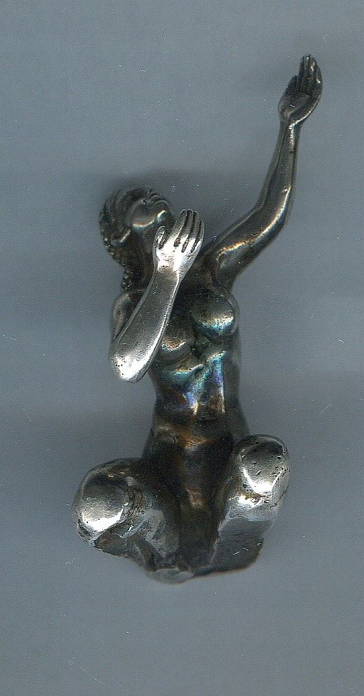 Figurka srebrna -akt kobieta pr. 875. 87,1 gr
