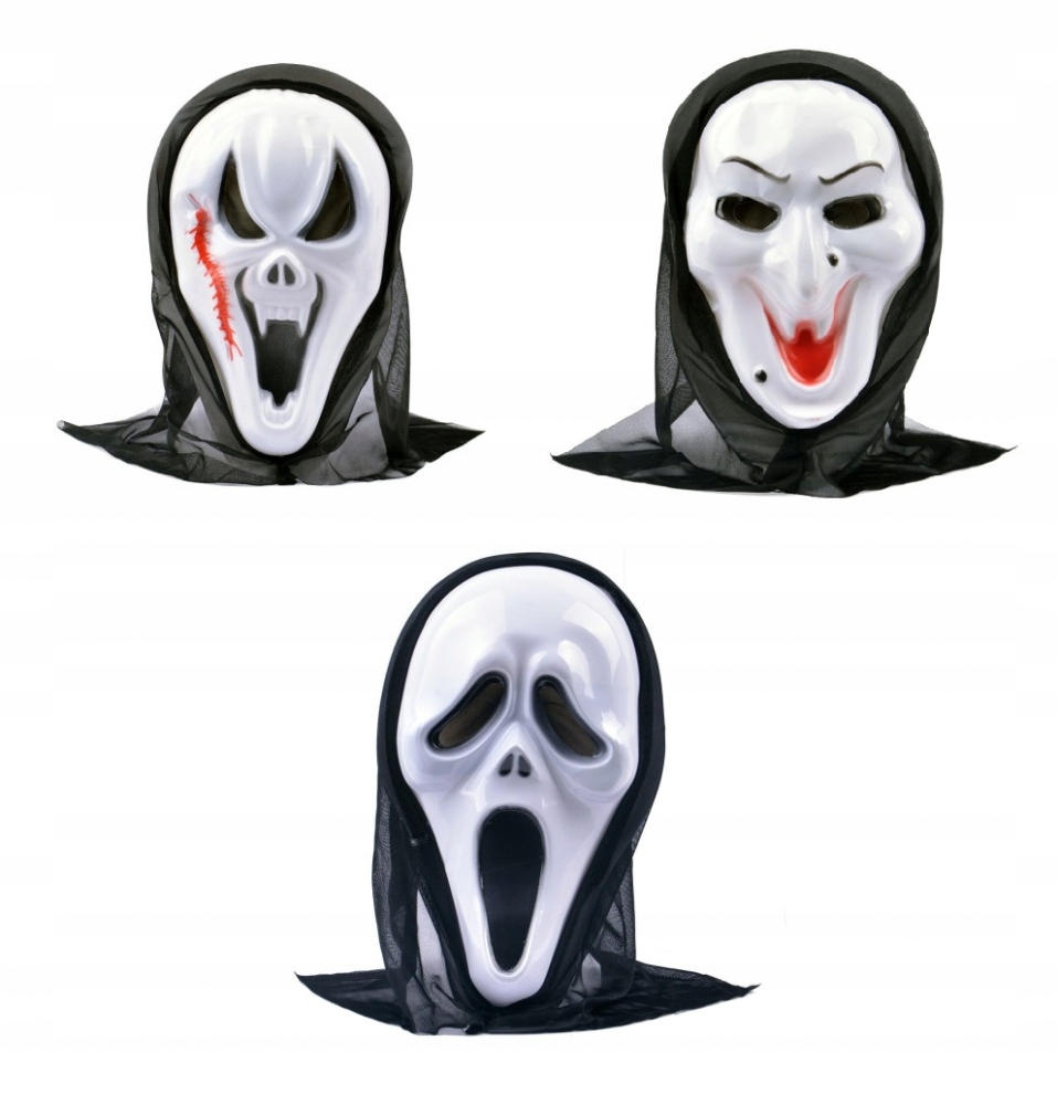 Straszna maska z kapturem mix