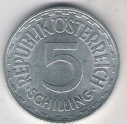 Austria 5 sch.1952