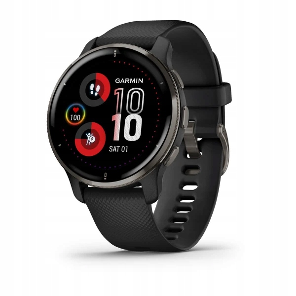 GARMIN Venu 2 Plus CZARNY FUNKCJA ROZMOWY TEL.