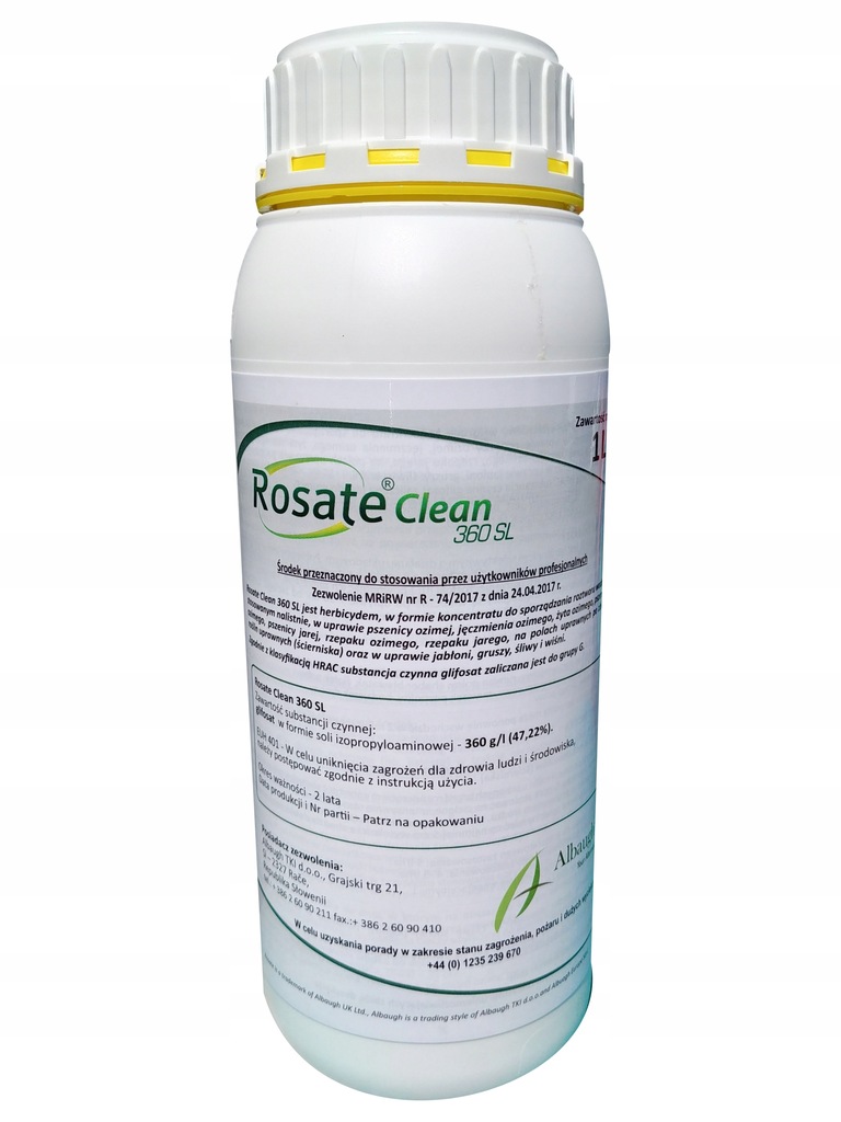ROSATE CLEAN 360SL NA CHWASTY 1L ZAMIENNIK ROUNDUP 8381975413