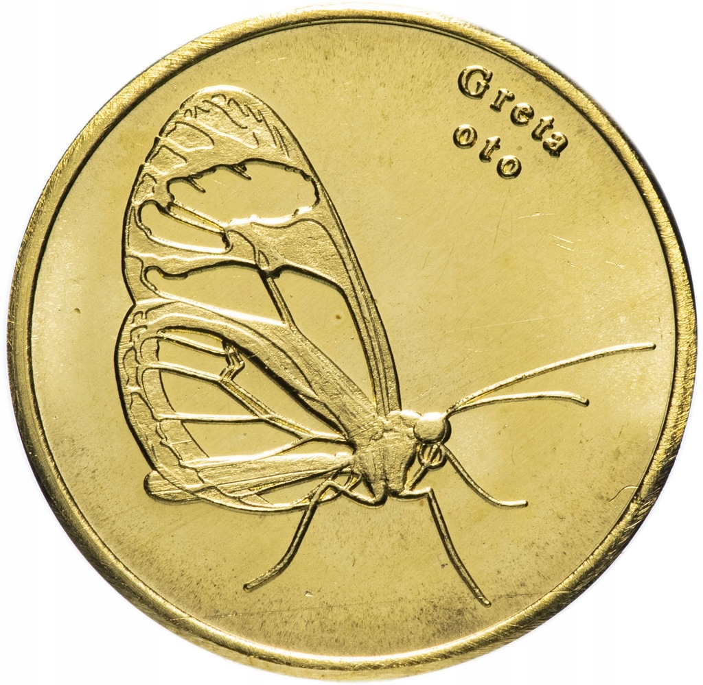 Sulawesi - 5 rupees Motyl szklanoskrzydły (2019)