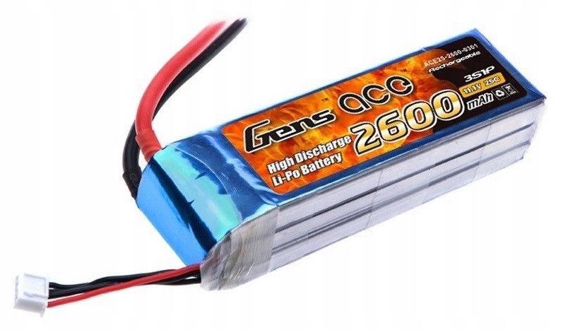 Akumulator pakiet modele RC 2600mAh 11.1V 25C 3S1P