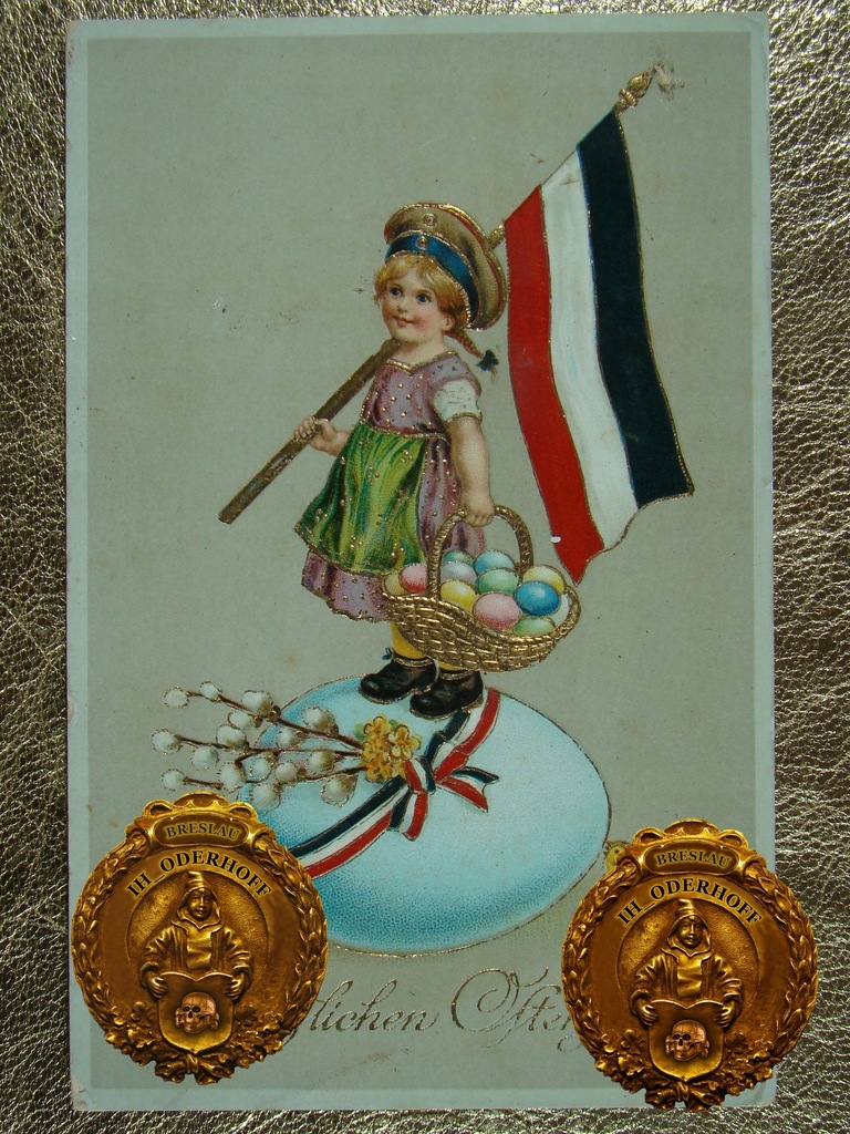 1917 Rare Ostern,Litho-Gel,Lux H6383