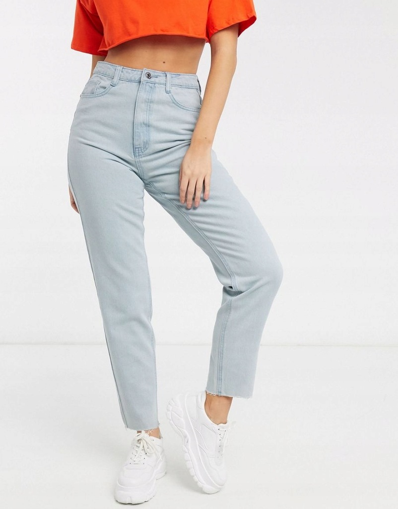 MISSGUIDED JEANSY MOM JEANS NIEBIESKIE 40 1ASA