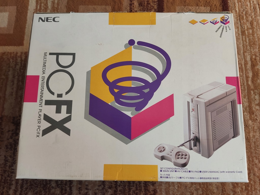 Konsola NEC PC-FX+box+papiery+pad