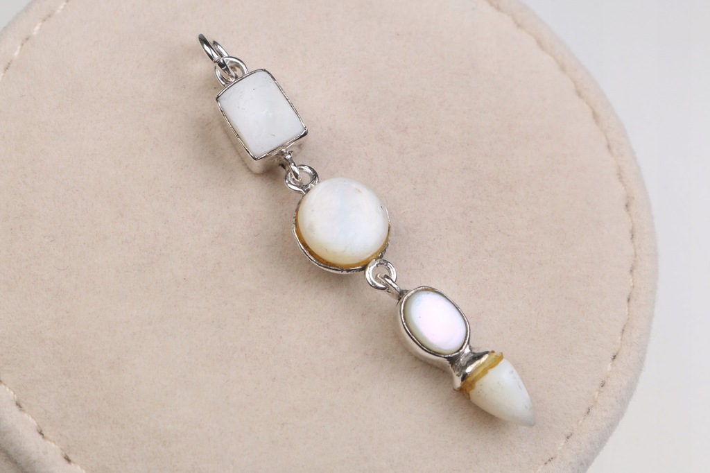 MASA PERŁOWA srebrna zawieszka ODŚWIEŻONA 3,80 g 7.241