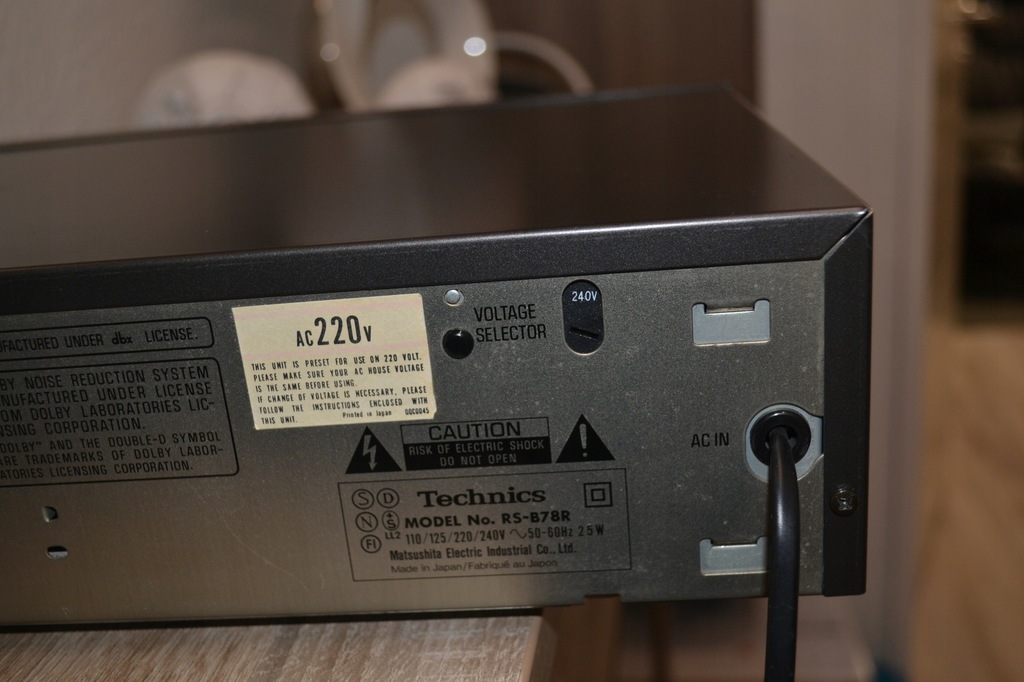 Technics Tape Deck RS-B78R Magnetofon Kasetowy - 12748321646