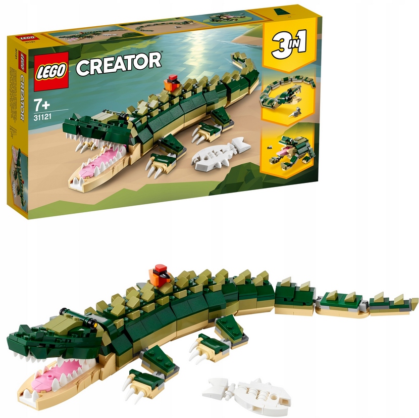 LEGO 31121 Creator 3w1 | Krokodyl Żaba Wąż | Zwierzęta