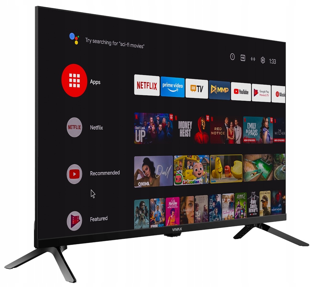 Купить SMART TV LED 32 VIVAX 32LE10K БЕЗРАМОЧНЫЙ ANDROID: отзывы, фото, характеристики в интерне-магазине Aredi.ru