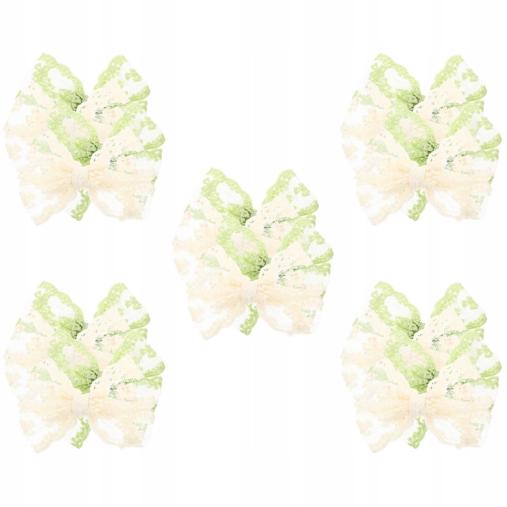 Girls Hair Clips Tulle Butterfly Bow 20 Pcs