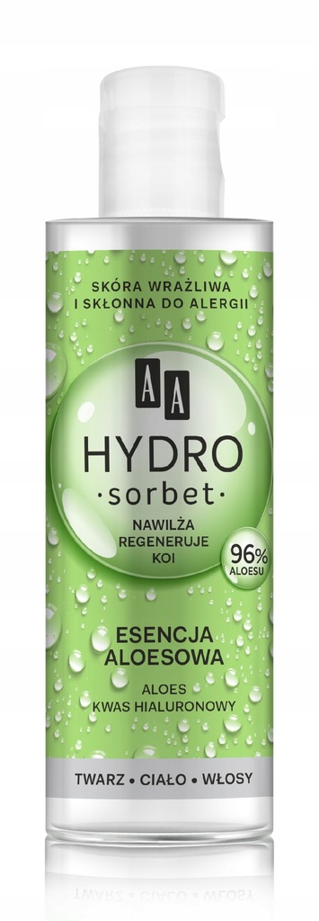 AA Hydro Sorbet Esencja Aloesowa 96% na twarz,ciał
