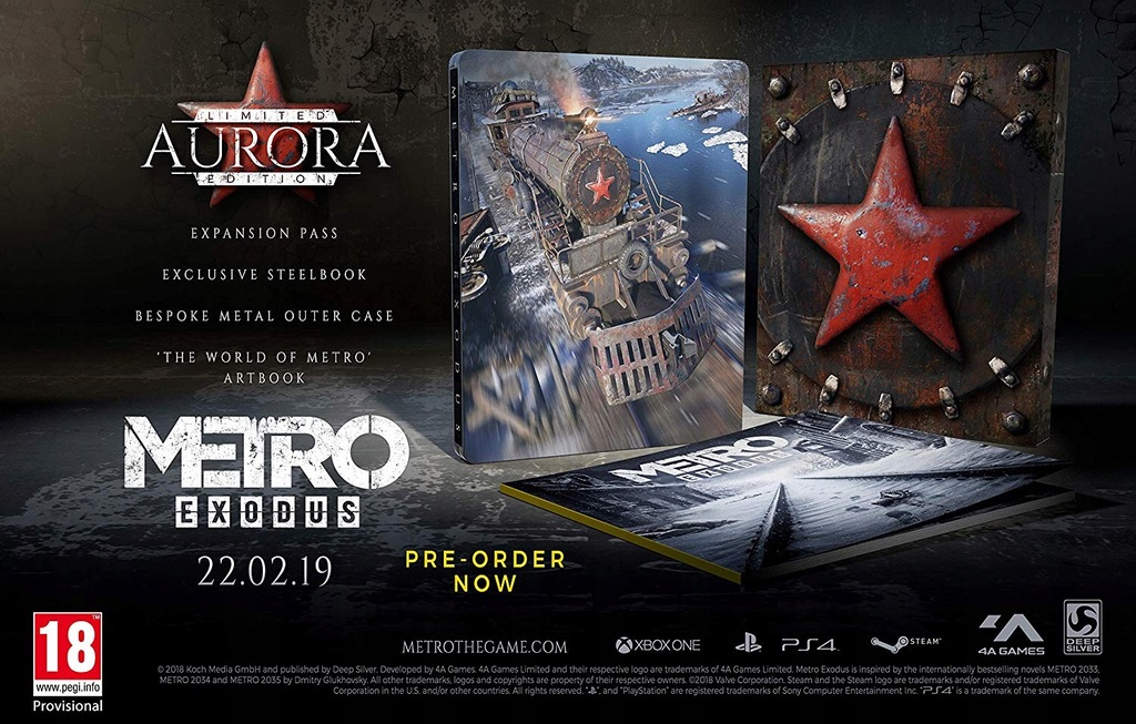 Купить ОГРАНИЧЕННОЕ ИЗДАНИЕ METRO EXODUS AURORA PS4 PL: отзывы, фото, характеристики в интерне-магазине Aredi.ru