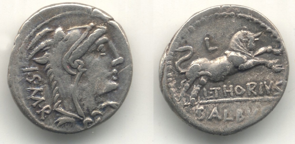 MST Rzym Republika denar Thoria Byk