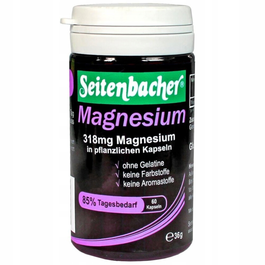 Seitenbacher suplementy Magnesium kapsułki 60szt