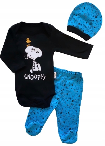 WYPRAWKA PIĘKNY KOMPLET SNOOPY DISNEY BODY 62