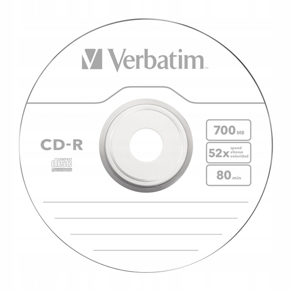 CD-R 700MB 52X VERBATIM EXTRA PROTECTION KOPERTA