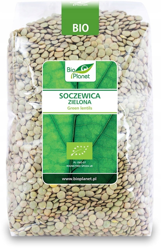 SOCZEWICA ZIELONA BIO 1 kg - BIO PLANET