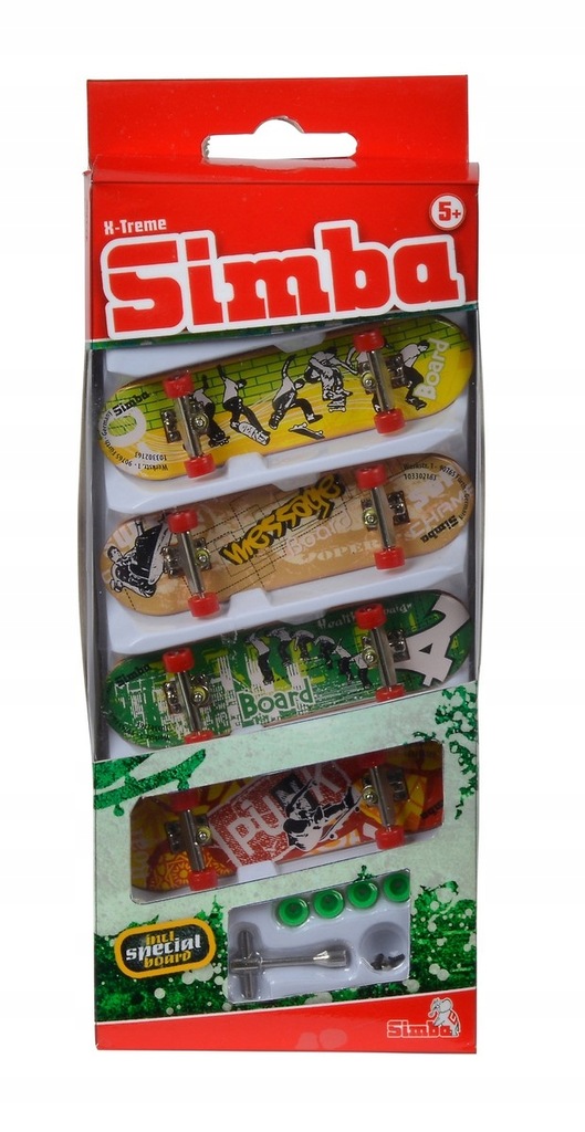Simba: Finger Skateboard Zestaw 4w1