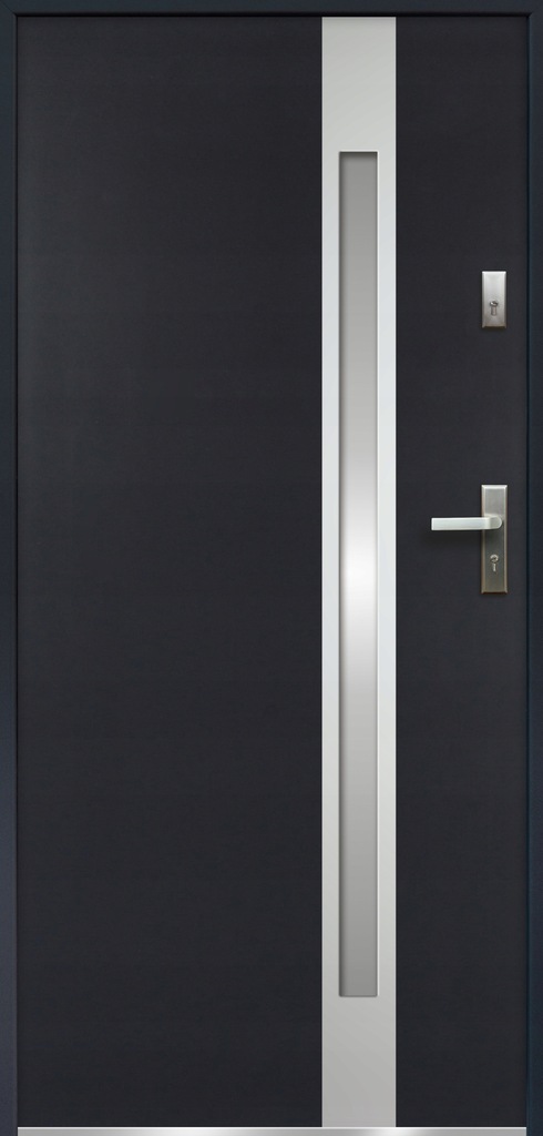 Drzwi prawe 55 mm zewnętrzne antracyt 80 cm