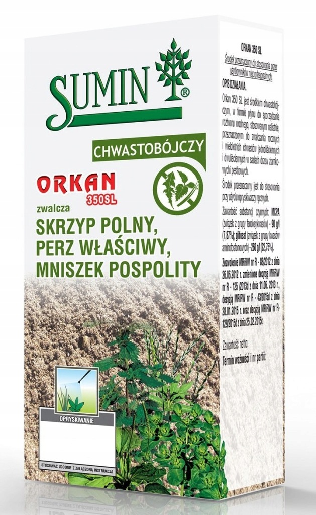 Orkan 350SL 100ml na Skrzyp Polny, Perz, Mlecz