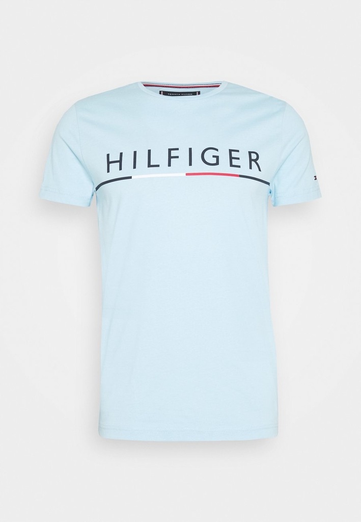 TOMMY HILFIGER T-SHIRT MĘSKI NIEBIESKI L 1BSA