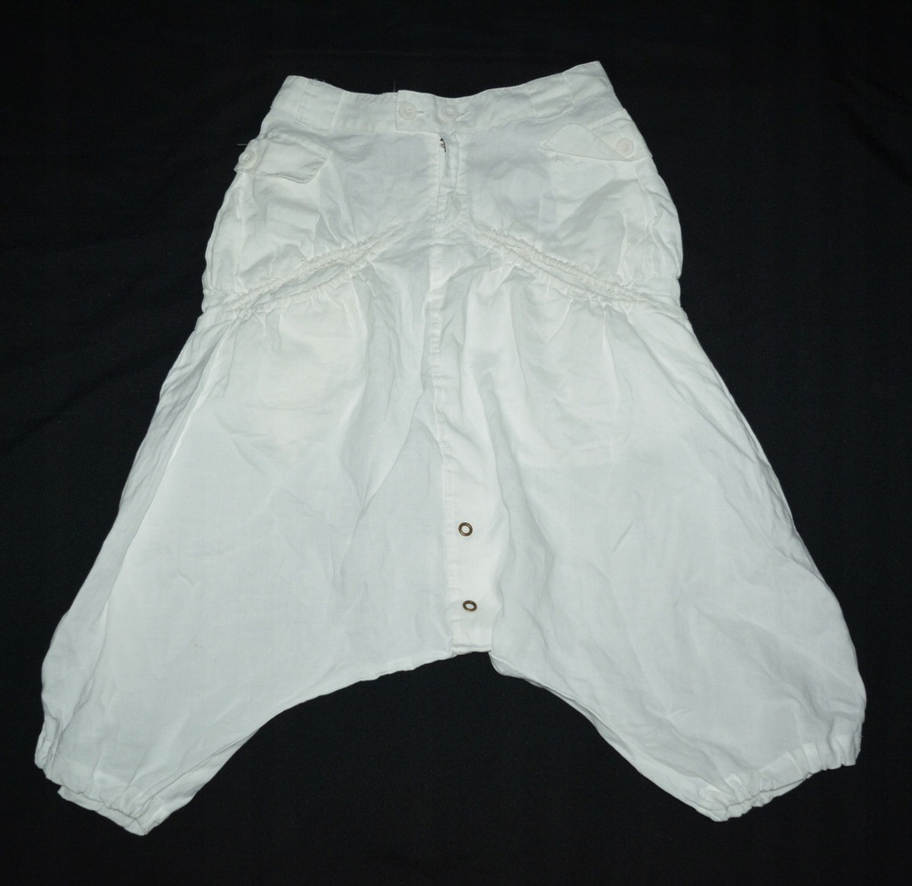 g* Białe spodnie alladynki Desigual 36 pumpy