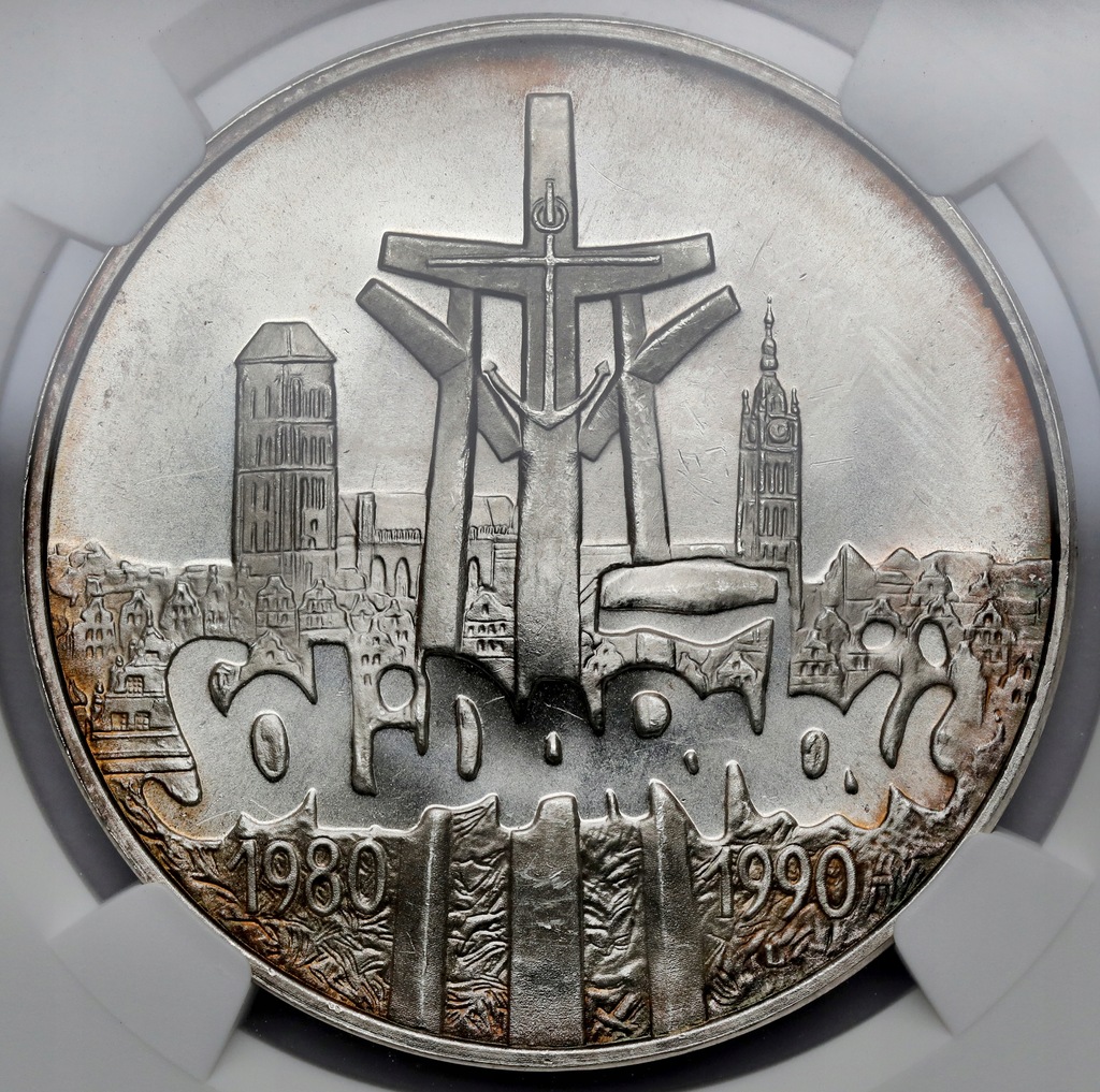 9569. 100.000 zł 1990 Solidarność - NGC MS64