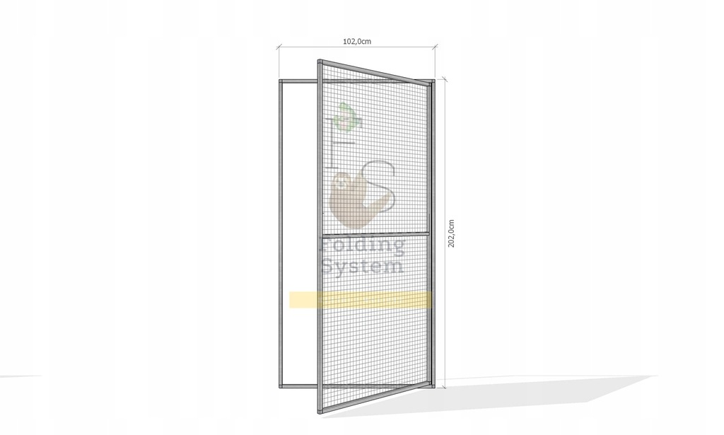 Front klatki woliery Panel Drzwi 102x202cm papug