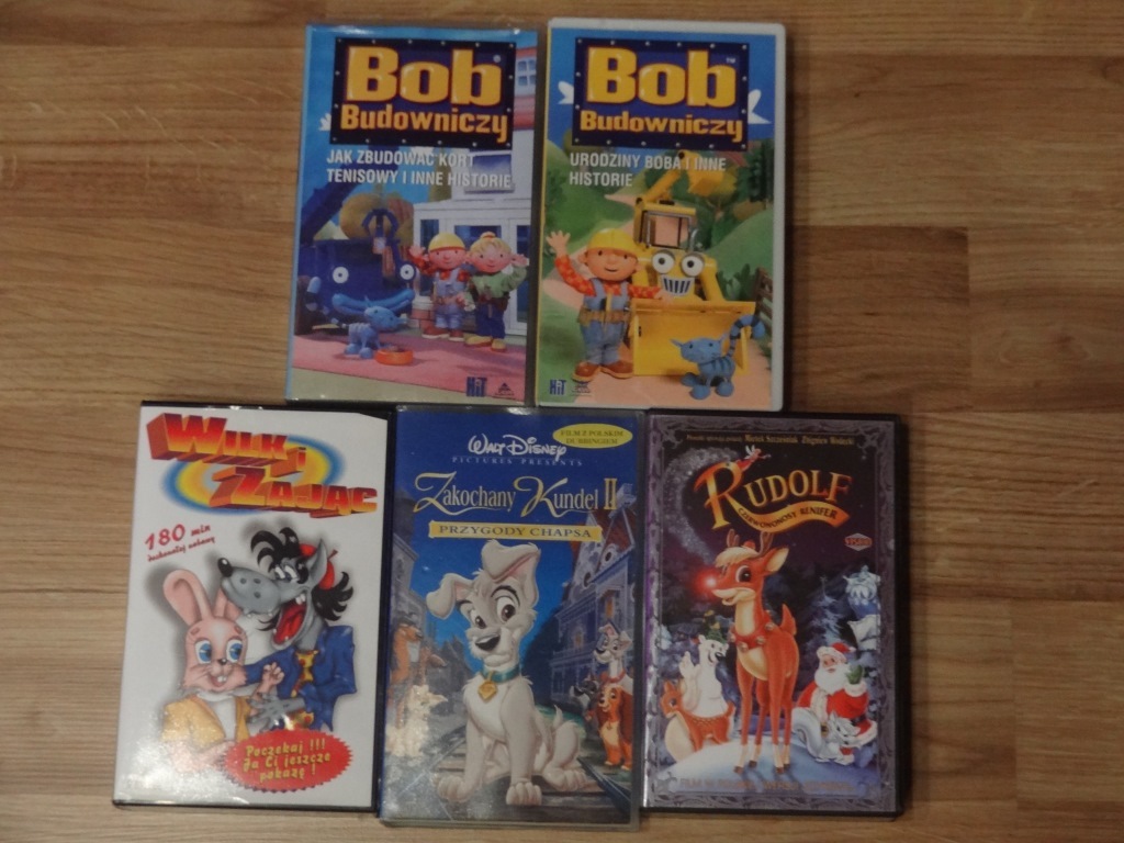 Bajki dla dzieci - Zestaw 5 kaset VHS